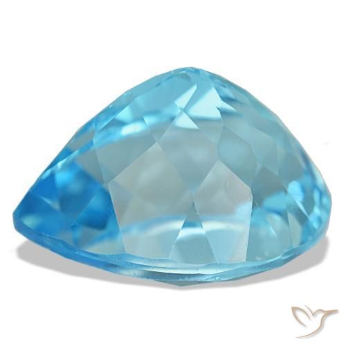 Topaz Gemstone in 20 x 15 mm (calibrated) Size for Sale, Topaz Stone in Swiss Blue Color
