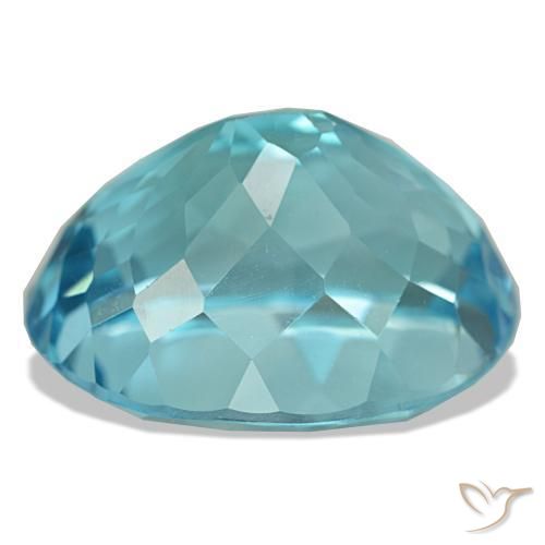 Topaz Gemstone in 18.6 x 14.9 mm Size for Sale, Topaz Stone in Swiss Blue Color