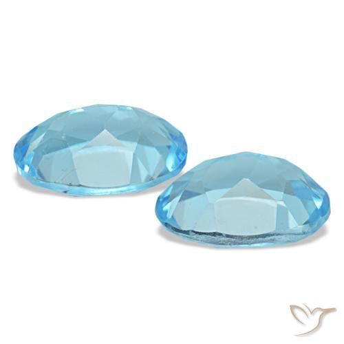 Topaz Gemstones in 8 x 6 mm (calibrated) Size for Sale, Topaz Stones in Swiss Blue Color