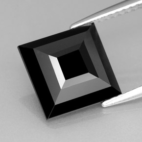 Tourmaline Gemstone in 9.6 x 9.5 mm Size for Sale, Tourmaline Stone in Black Color