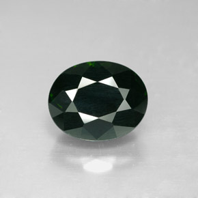 3.44 ct Green Tourmaline Gemstone, Tourmaline Gem in Oval Facet Shape for Sale.