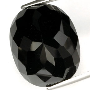 Tourmaline Gemstone in 22.1 x 17.7 mm Size for Sale, Tourmaline Stone in Black Color