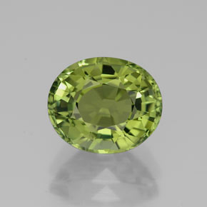 2.76 ct Green Tourmaline Gemstone, Tourmaline Gem in Oval Facet Shape for Sale.