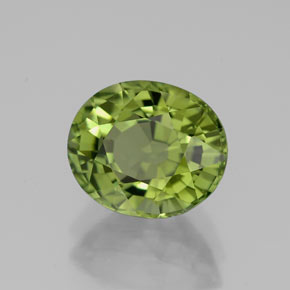 2.76 ct Green Tourmaline Stone, Natural Tourmaline in Oval Facet Shape for Sale