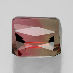 Tourmaline Gemstone in 8.9 x 9.1 mm Size for Sale, Tourmaline Stone in Bi-color Color