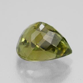 Tourmaline Gemstone in 10.1 x 8.3 mm Size for Sale, Tourmaline Stone in Yellowish Green Color