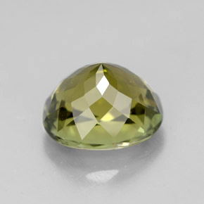 Tourmaline Gemstone in 10.2 x 8.7 mm Size for Sale, Tourmaline Stone in Yellowish Green Color