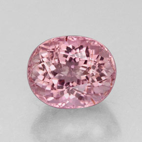 4.57 ct Pink Tourmaline Gemstone, Tourmaline Gem in Oval Facet Shape for Sale.