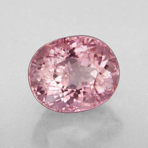 4.57 ct Pink Tourmaline Stone, Natural Tourmaline in Oval Facet Shape for Sale