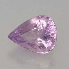 3.34 ct Violet Tourmaline Stone, Natural Tourmaline in Pear Facet Shape for Sale