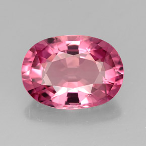 4.32 ct Pink Tourmaline Gemstone, Tourmaline Gem in Oval Facet Shape for Sale.