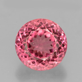 2.16 ct Pink Tourmaline Gemstone, Tourmaline Gem in Round Portuguese-Cut Shape for Sale.