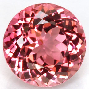 1.70 ct Pink Tourmaline Gemstone, Tourmaline Gem in Round Facet Shape for Sale.