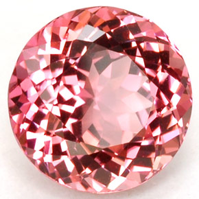 1.70 ct Pink Tourmaline Stone, Natural Tourmaline in Round Facet Shape for Sale