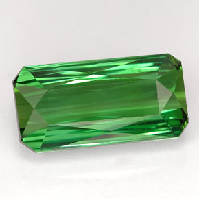 5.80 ct Green Tourmaline Gemstone, Tourmaline Gem in Octagon / Scissor Cut Shape for Sale.