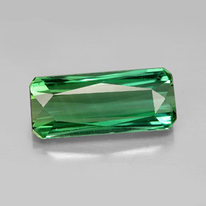 6.25 ct Green Tourmaline Gemstone, Tourmaline Gem in Octagon / Scissor Cut Shape for Sale.