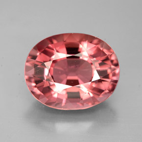 4.52 ct Pink Tourmaline Gemstone, Tourmaline Gem in Oval Facet Shape for Sale.