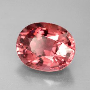 4.52 ct Pink Tourmaline Stone, Natural Tourmaline in Oval Facet Shape for Sale