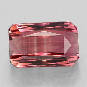 5.34 ct Pink Tourmaline Gemstone, Tourmaline Gem in Octagon / Scissor Cut Shape for Sale.