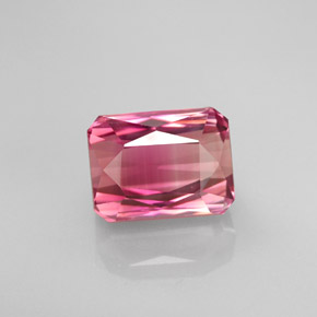 3.46 ct Bi-color Tourmaline Gemstone, Tourmaline Gem in Octagon / Scissor Cut Shape for Sale.