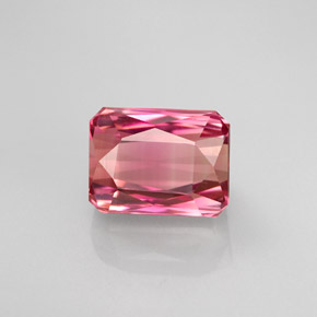 3.46 ct Bi-color Tourmaline Stone, Natural Tourmaline in Octagon / Scissor Cut Shape for Sale