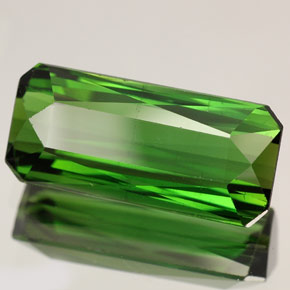 7.45 ct Green Tourmaline Stone, Natural Tourmaline in Octagon / Scissor Cut Shape for Sale