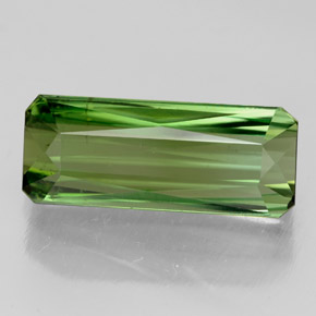 4.44 ct Green Tourmaline Gemstone, Tourmaline Gem in Octagon / Scissor Cut Shape for Sale.