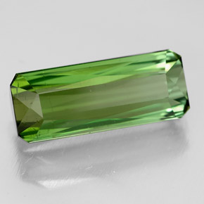 4.44 ct Green Tourmaline Stone, Natural Tourmaline in Octagon / Scissor Cut Shape for Sale