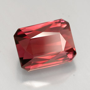 5.01 ct Red Tourmaline Stone, Natural Tourmaline in Octagon / Scissor Cut Shape for Sale