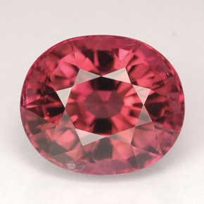 6.12 ct Pink Tourmaline Gemstone, Tourmaline Gem in Oval Facet Shape for Sale.