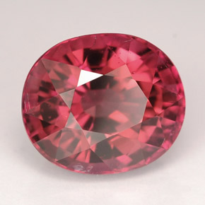 6.12 ct Pink Tourmaline Stone, Natural Tourmaline in Oval Facet Shape for Sale