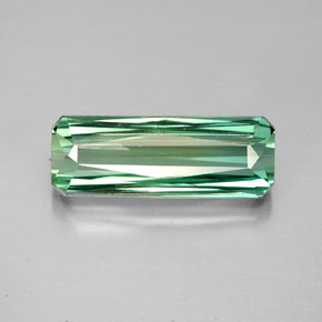 2.86 ct Green Tourmaline Gemstone, Tourmaline Gem in Octagon / Scissor Cut Shape for Sale.
