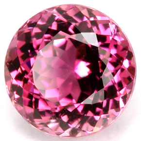 2.24 ct Pink Tourmaline Stone, Natural Tourmaline in Round Facet Shape for Sale