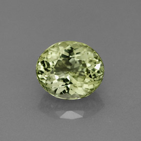 1.84 ct Green Tourmaline Gemstone, Tourmaline Gem in Oval Facet Shape for Sale.
