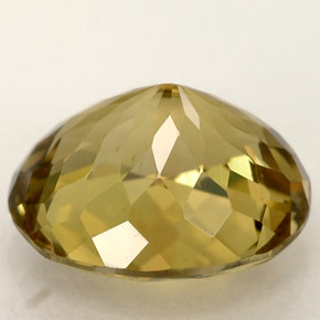 Tourmaline Gemstone in 9 x 7.7 mm Size for Sale, Tourmaline Stone in Greenish Golden Color