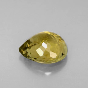Tourmaline Gemstone in 9.5 x 8.8 mm Size for Sale, Tourmaline Stone in Greenish Golden Color
