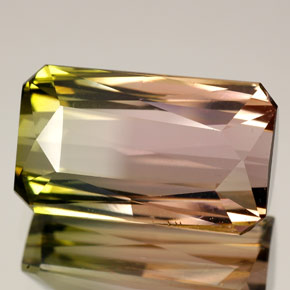 11.84 ct Multicolor Tourmaline Gemstone, Tourmaline Gem in Octagon / Scissor Cut Shape for Sale.