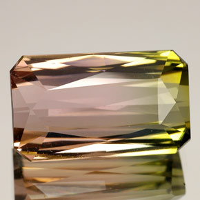 11.84 ct Multicolor Tourmaline Stone, Natural Tourmaline in Octagon / Scissor Cut Shape for Sale