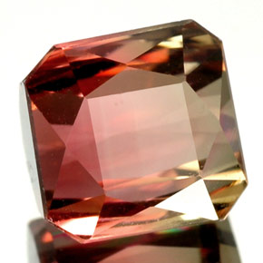 3.88 ct Multicolor Tourmaline Stone, Natural Tourmaline in Octagon / Scissor Cut Shape for Sale