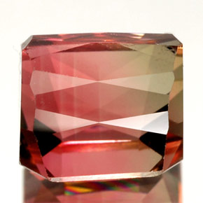Tourmaline Gemstone in 7.8 x 7.7 mm Size for Sale, Tourmaline Stone in Watermelon Color