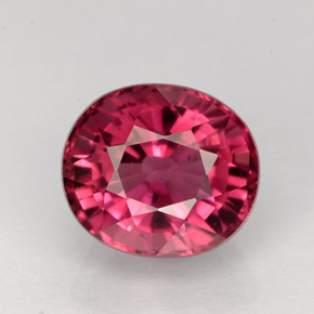 2.70 ct Pink Tourmaline Gemstone, Tourmaline Gem in Oval Facet Shape for Sale.