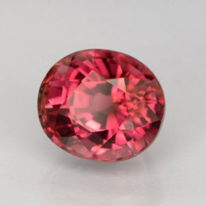 2.20 ct Pink Tourmaline Stone, Natural Tourmaline in Oval Facet Shape for Sale