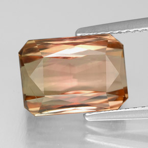 5.23 ct Multicolor Tourmaline Gemstone, Tourmaline Gem in Octagon / Scissor Cut Shape for Sale.
