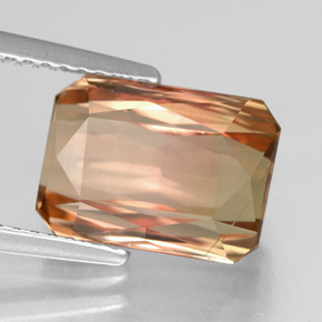 5.23 ct Multicolor Tourmaline Stone, Natural Tourmaline in Octagon / Scissor Cut Shape for Sale
