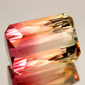 9.35 ct Multicolor Tourmaline Gemstone, Tourmaline Gem in Octagon / Scissor Cut Shape for Sale.