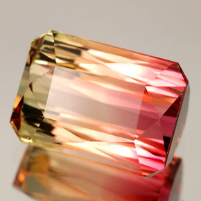 9.35 ct Multicolor Tourmaline Stone, Natural Tourmaline in Octagon / Scissor Cut Shape for Sale