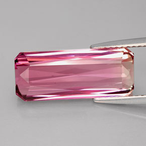 5.99 ct Pink Tourmaline Gemstone, Tourmaline Gem in Octagon / Scissor Cut Shape for Sale.