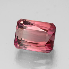 3.55 ct Pink Tourmaline Stone, Natural Tourmaline in Octagon / Scissor Cut Shape for Sale