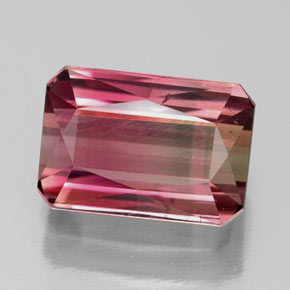 4.35 ct Pink Tourmaline Gemstone, Tourmaline Gem in Octagon / Scissor Cut Shape for Sale.