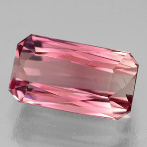 5.13 ct Pink Tourmaline Gemstone, Tourmaline Gem in Octagon / Scissor Cut Shape for Sale.
